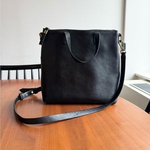 Madewell Zip Top Transport Crossbody Leather